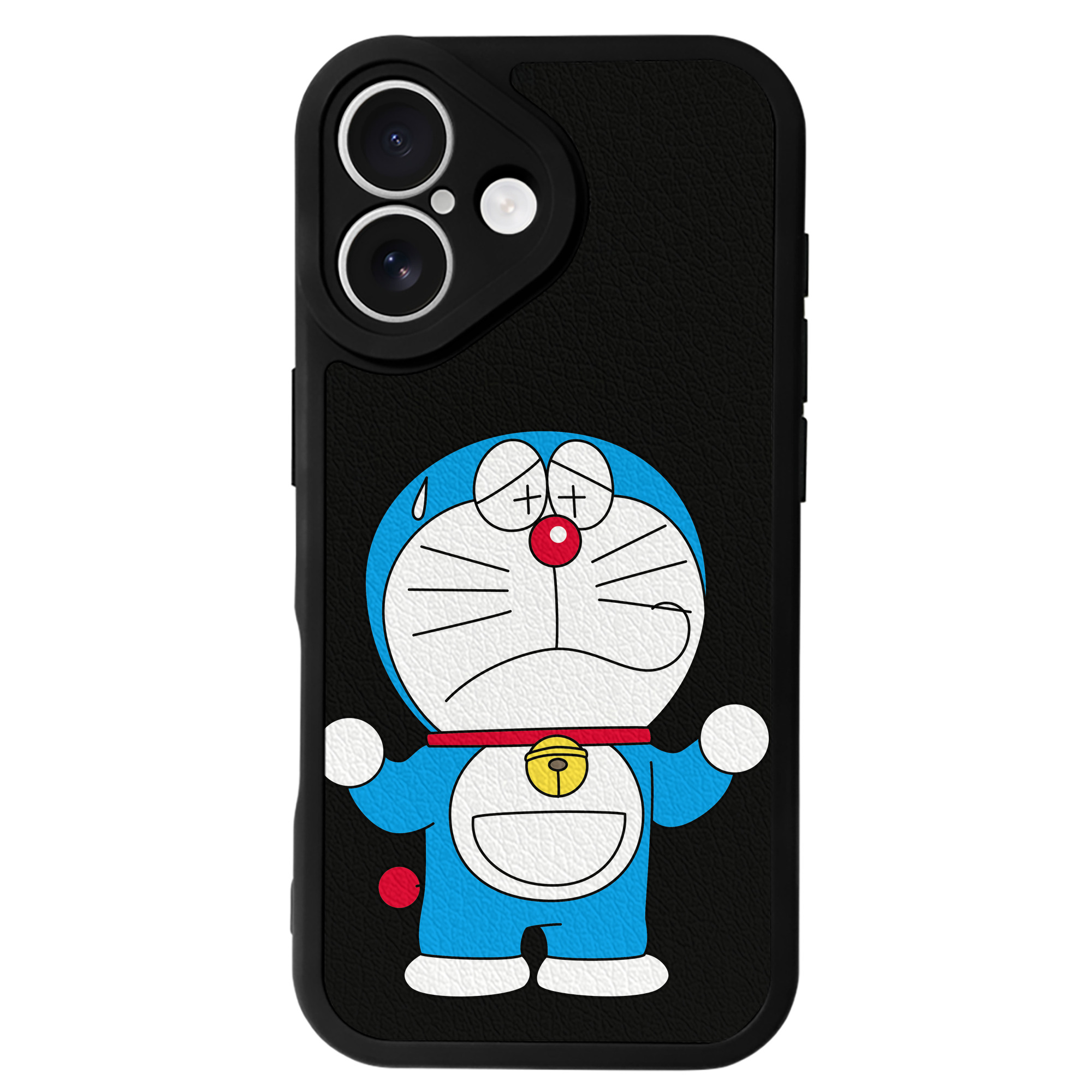 （画像用） ドラえもん Doraemon 【iPhone 16シリーズ対応】シリコンスマホケース（レザー調） 材質：シリコン